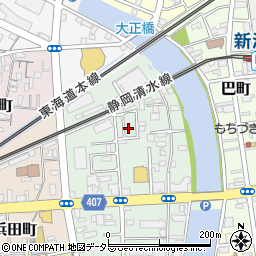 静岡県静岡市清水区千歳町3-7周辺の地図