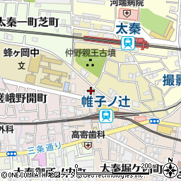 京都府京都市右京区太秦帷子ケ辻町1-4周辺の地図