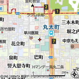 京都府京都市中京区松竹町周辺の地図