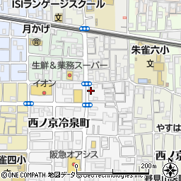 京都府京都市中京区西ノ京右馬寮町8-16周辺の地図