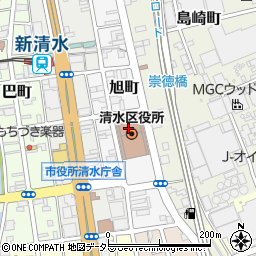 静岡市役所教育委員会　事務局・教育局・教職員課・厚生係周辺の地図