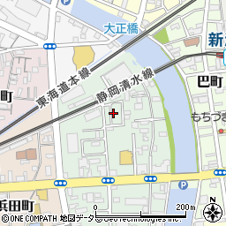 静岡県静岡市清水区千歳町3周辺の地図