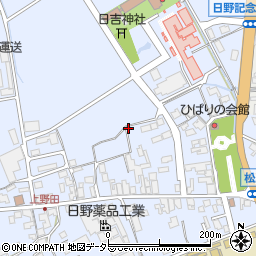 滋賀県蒲生郡日野町上野田周辺の地図