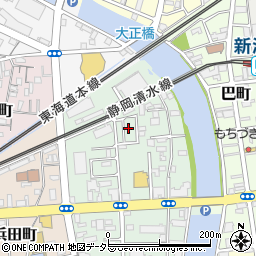 静岡県静岡市清水区千歳町3-8周辺の地図