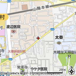 ソラーナ太秦・和 駐車場周辺の地図