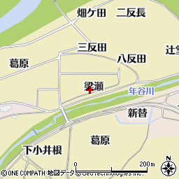 京都府亀岡市保津町（梁瀬）周辺の地図