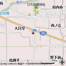 京都府亀岡市稗田野町佐伯大日堂36周辺の地図