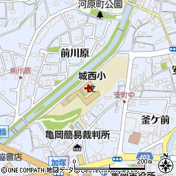 京都府亀岡市余部町前川原46周辺の地図