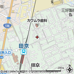静岡県伊豆の国市田京694-3周辺の地図