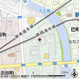 静岡県静岡市清水区千歳町3-12周辺の地図