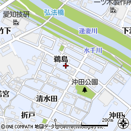 愛知県刈谷市一ツ木町鵜島周辺の地図