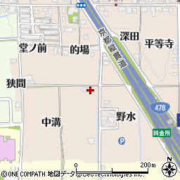 京都府亀岡市吉川町穴川中溝周辺の地図