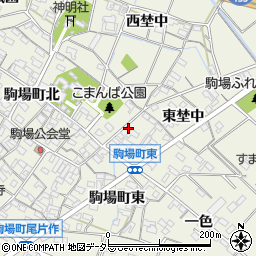愛知県豊田市駒場町東82周辺の地図