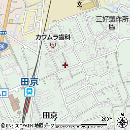 静岡県伊豆の国市田京697-1周辺の地図