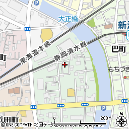 静岡県静岡市清水区千歳町3-9周辺の地図