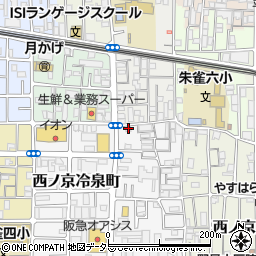 京都府京都市中京区西ノ京右馬寮町8-11周辺の地図