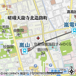 京都府京都市右京区嵯峨天龍寺造路町8周辺の地図