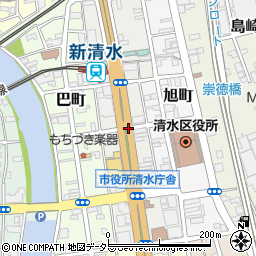 静岡県静岡市清水区相生町周辺の地図