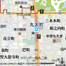 ｈｏｔｅｌ　ＭＯＮｄａｙ京都丸太町周辺の地図