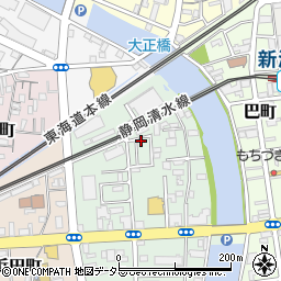 静岡県静岡市清水区千歳町3-10周辺の地図