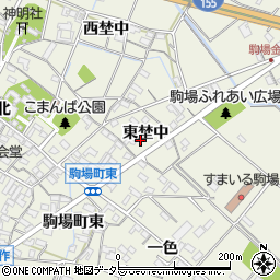 愛知県豊田市駒場町東埜中周辺の地図