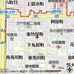 京都府京都市中京区東竹屋町424周辺の地図