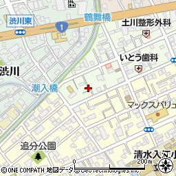 静岡県静岡市清水区鶴舞町7-5周辺の地図