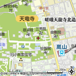 西山　弘源禅寺周辺の地図