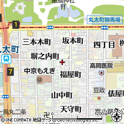 京都府京都市中京区塀之内町638周辺の地図