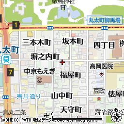 京都府京都市中京区塀之内町周辺の地図