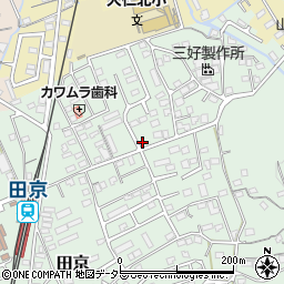 静岡県伊豆の国市田京708-4周辺の地図