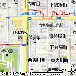 京都府京都市中京区西竹屋町周辺の地図