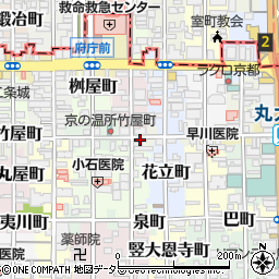 真和倉庫周辺の地図