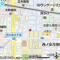 京都府京都市中京区西ノ京平町119周辺の地図