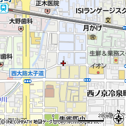 京都府京都市中京区西ノ京平町118周辺の地図
