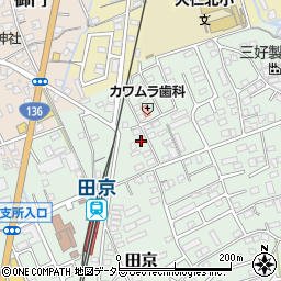 静岡県伊豆の国市田京694-5周辺の地図