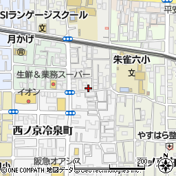 京都府京都市中京区西ノ京左馬寮町11-5周辺の地図