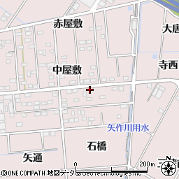 愛知県豊田市配津町（石橋）周辺の地図