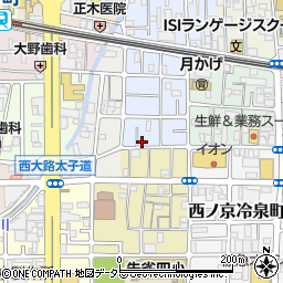 京都府京都市中京区西ノ京平町106周辺の地図