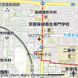 ホテルリブマックス京都二条城西周辺の地図