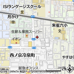 京都府京都市中京区西ノ京左馬寮町11-18周辺の地図