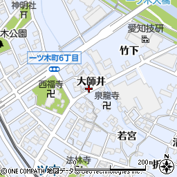 愛知県刈谷市一ツ木町大師井周辺の地図