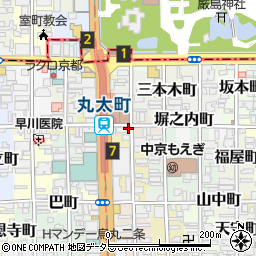 京都府京都市中京区清水町周辺の地図