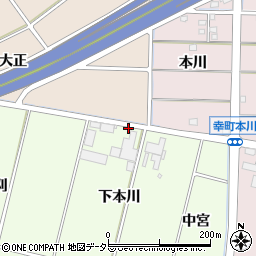 愛知県豊田市上郷町下本川19周辺の地図