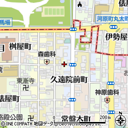 京都府京都市中京区甘露町周辺の地図