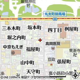京都府京都市中京区和久屋町周辺の地図