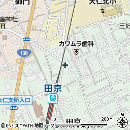 静岡県伊豆の国市田京691-9周辺の地図