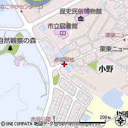 赤坂団地周辺の地図