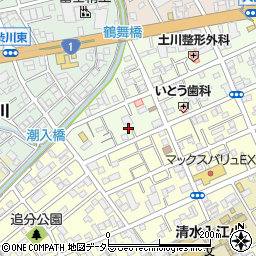 静岡県静岡市清水区鶴舞町6-14周辺の地図