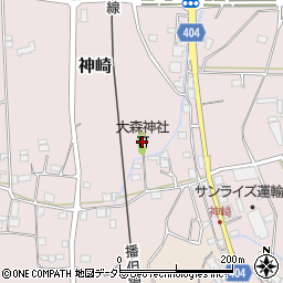 大森神社周辺の地図